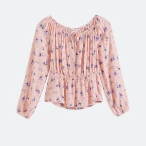 Floral Pink Long Sleeve Kids Top